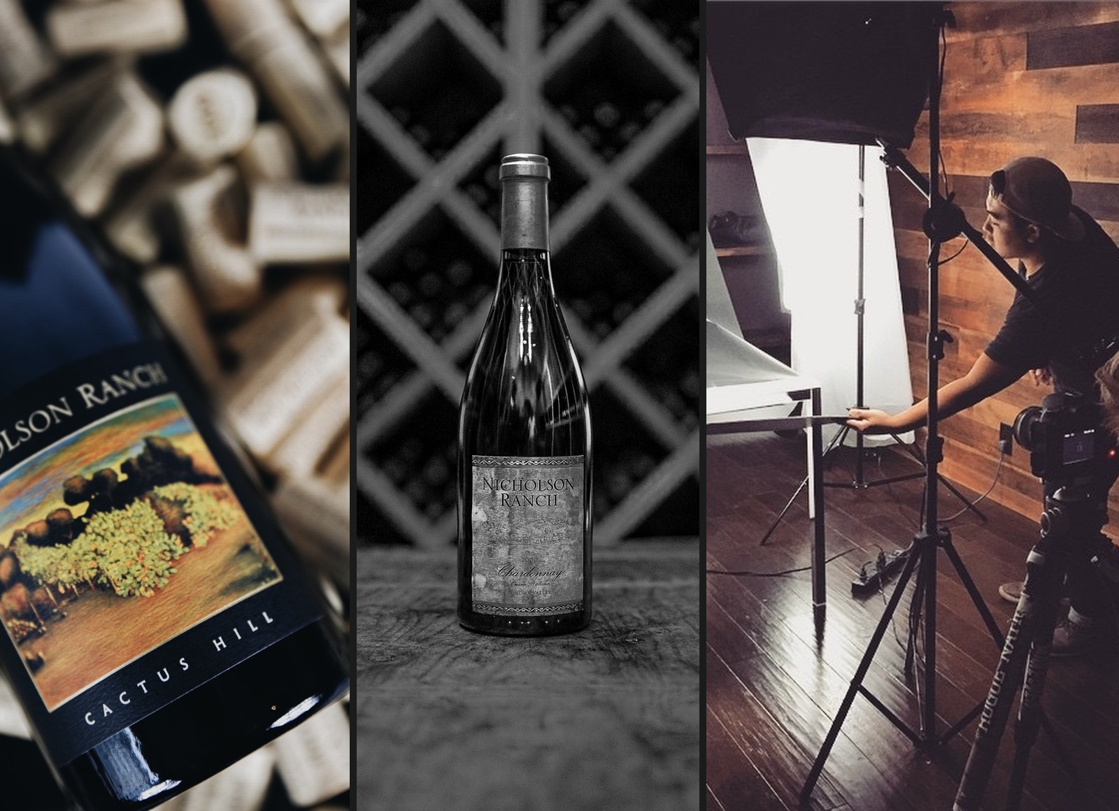 DMP brand content, wine campaign and behind the scenes production images